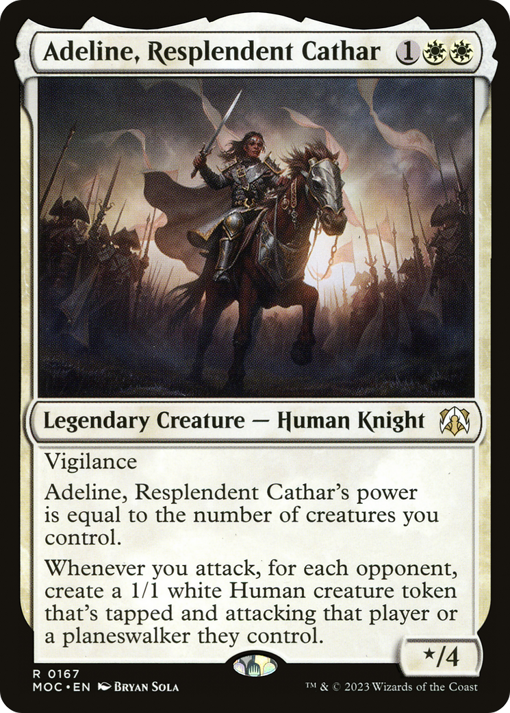 Adeline, Resplendent Cathar (167) - March of the Machine Commander