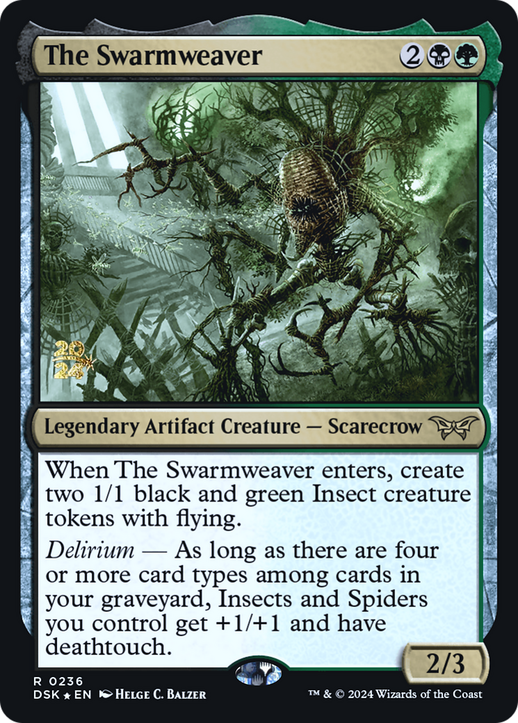 The Swarmweaver (236) Foil - Duskmourn: House of Horror Promos