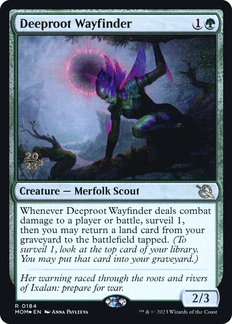 Deeproot Wayfinder (184) Foil - March of the Machine Promos