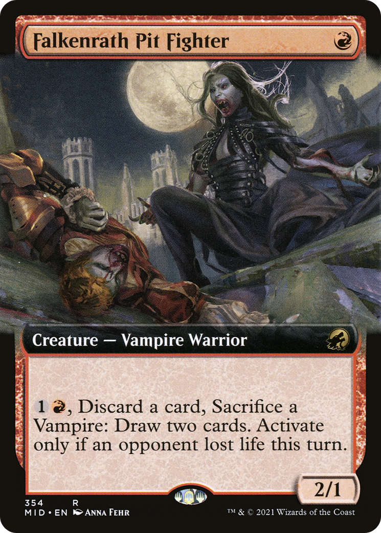 Falkenrath Pit Fighter (Extended Art) (354) - Innistrad: Midnight Hunt