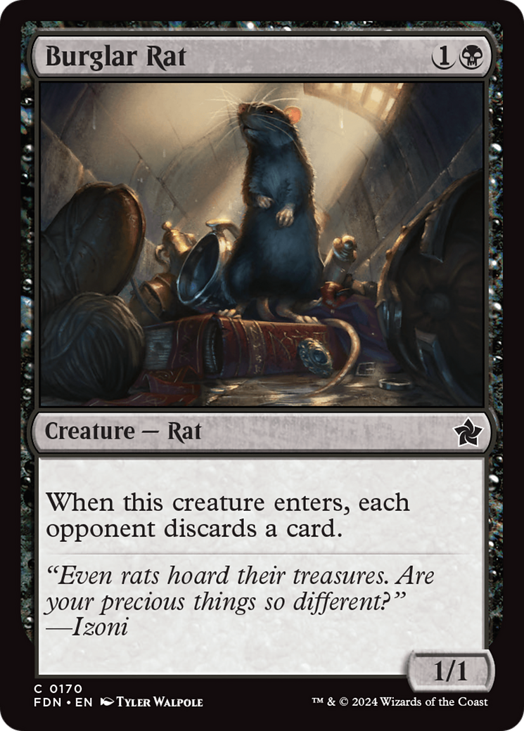 Burglar Rat (170) Foil - Foundations