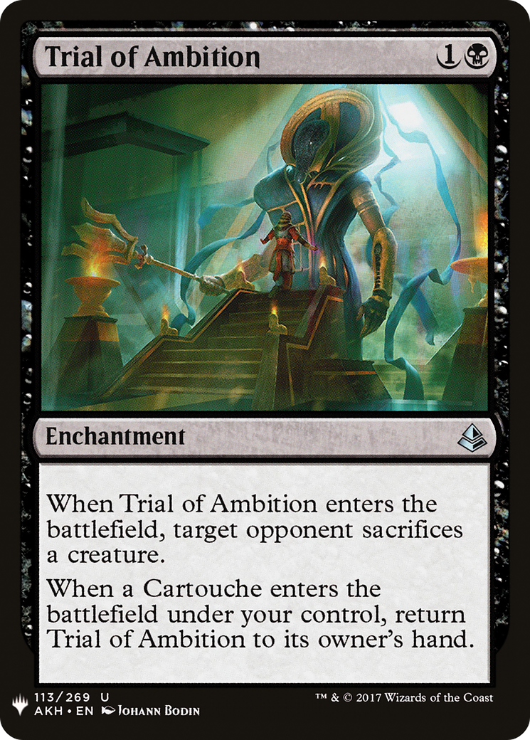 Trial of Ambition (113) - The List