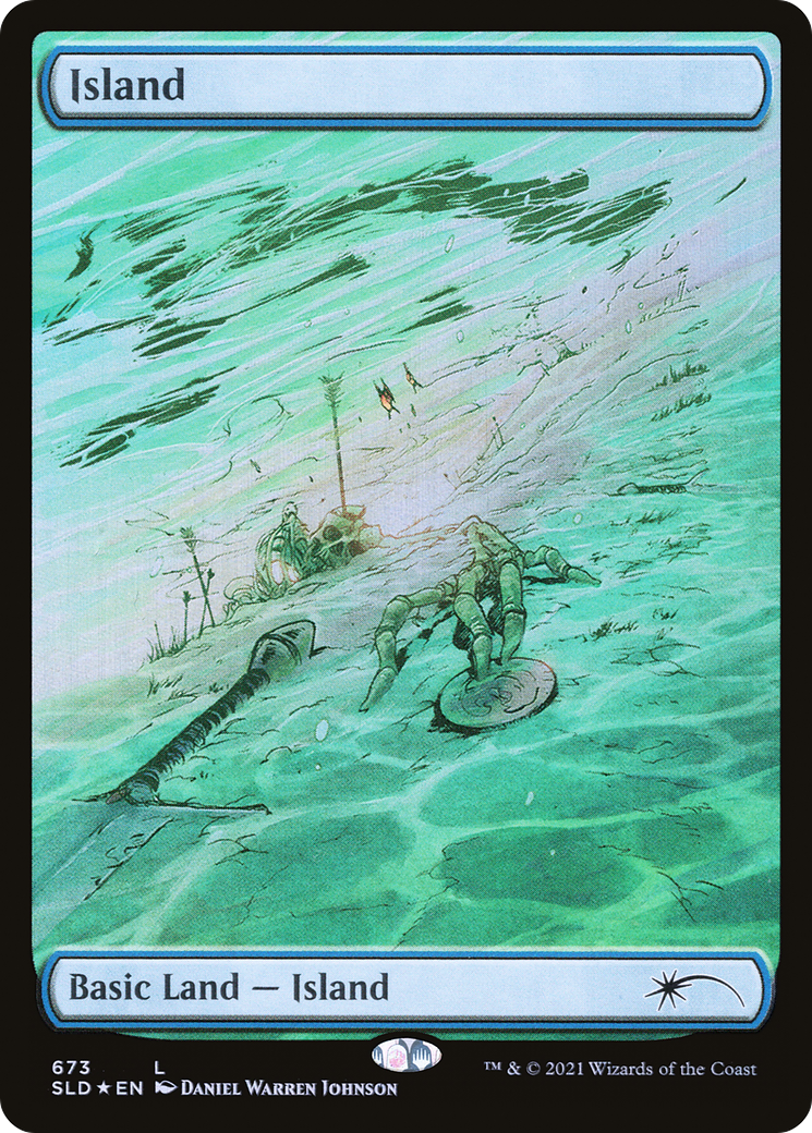 Island (673) Foil - Secret Lair Drop