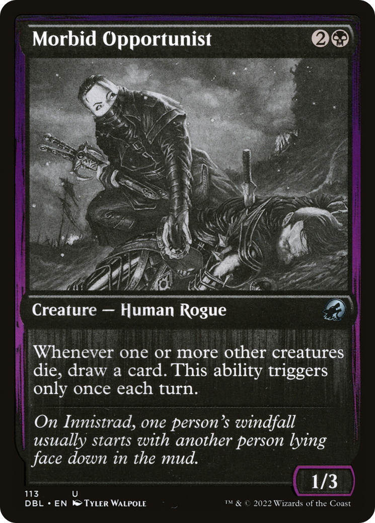 Morbid Opportunist (113) Foil - Innistrad: Double Feature