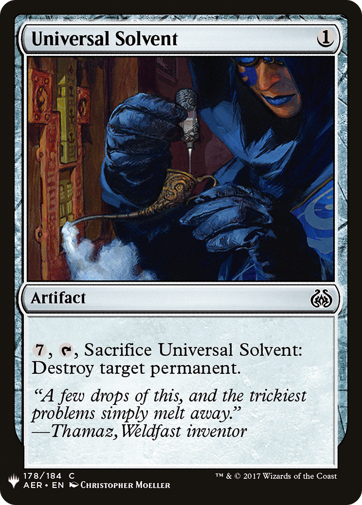 Universal Solvent (AER-178) - The List