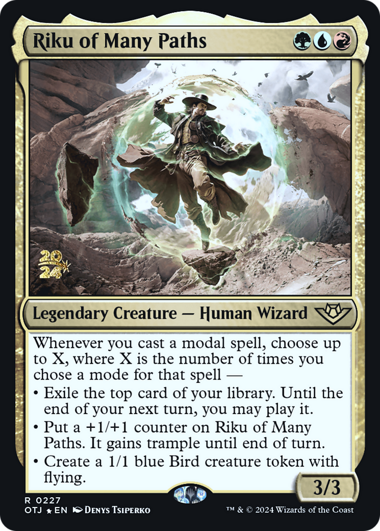 Riku of Many Paths (227) Foil - Outlaws of Thunder Junction Promos