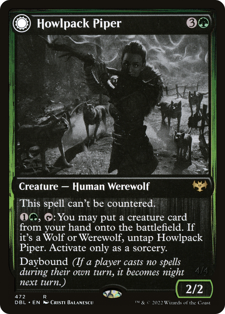 Howlpack Piper // Wildsong Howler (472) - Innistrad: Double Feature