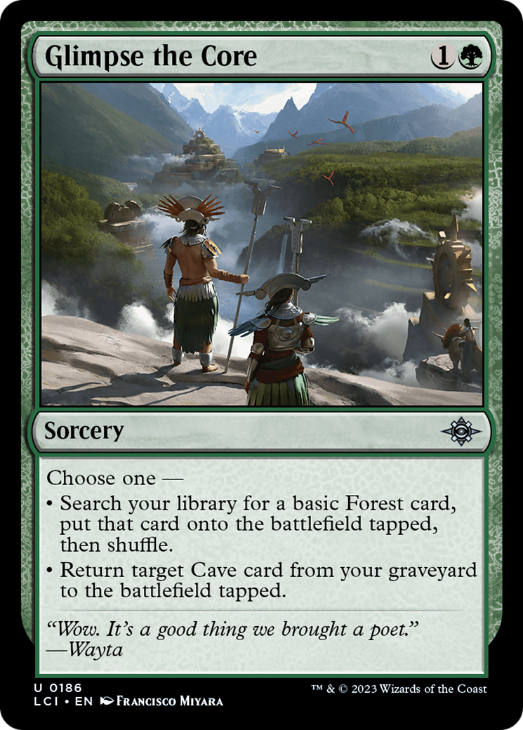 Glimpse the Core (186) Foil - The Lost Caverns of Ixalan