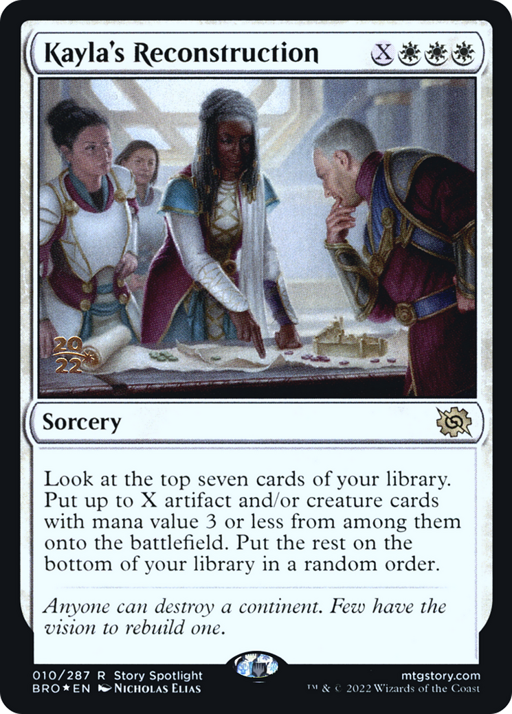 Kayla's Reconstruction (010) Foil - The Brothers' War Promos