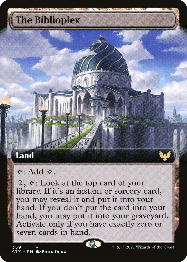The Biblioplex (Extended Art) (359) Foil - Strixhaven: School of Mages