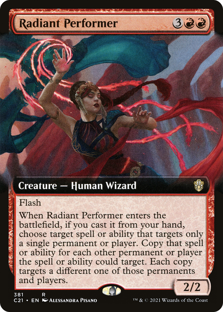 Radiant Performer (Extended Art) (381) - Commander 2021