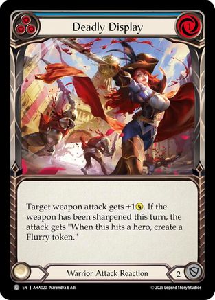 Deadly Display (Blue) (AHA020) - Armory Deck Origins: Hala