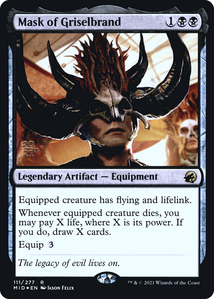 Mask of Griselbrand (111s) Foil - Innistrad: Midnight Hunt Promos