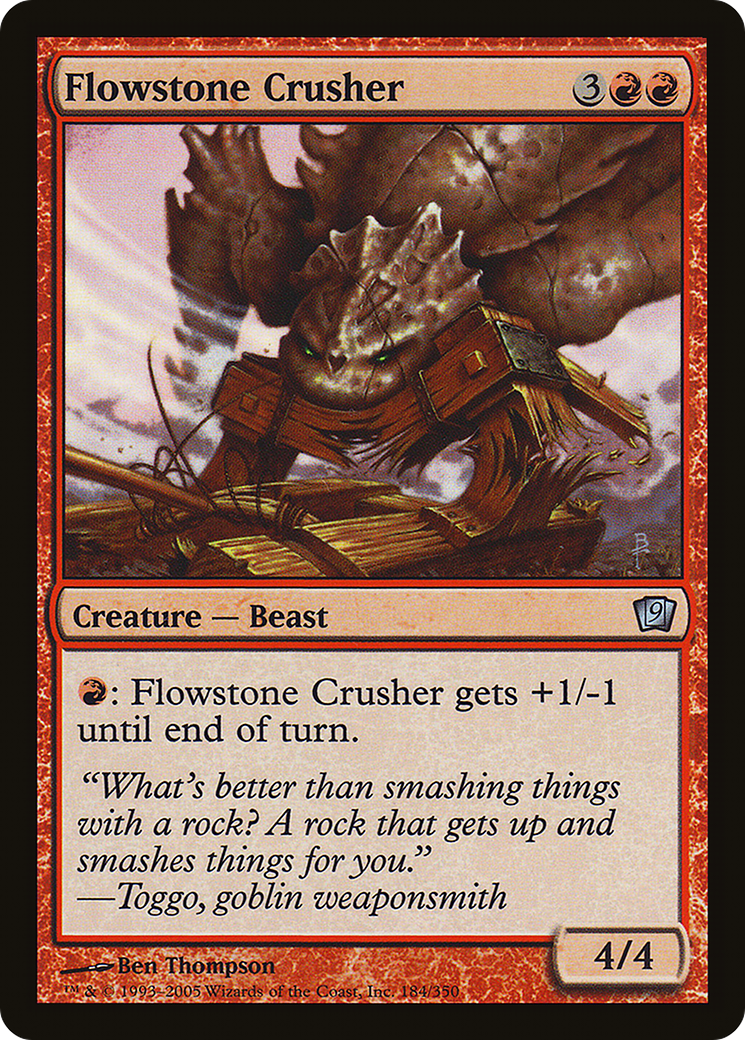Flowstone Crusher (184) Foil - Ninth Edition