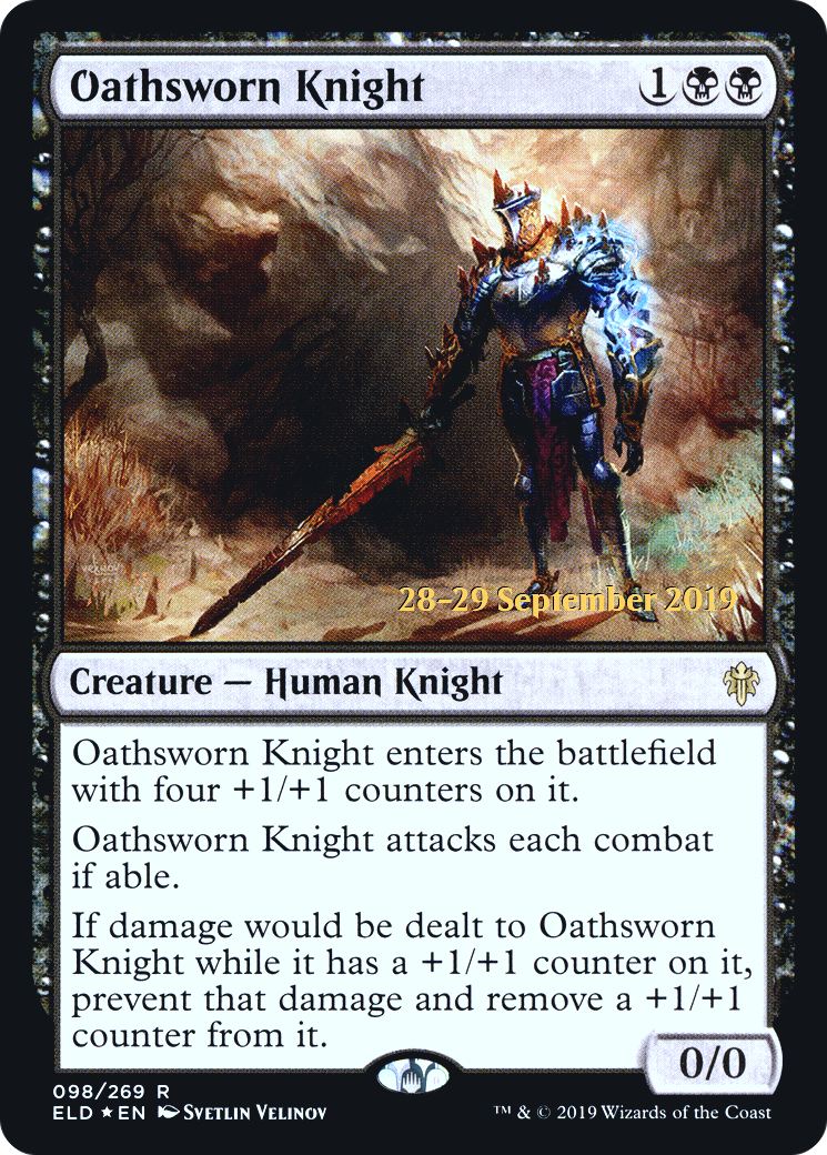Oathsworn Knight (098) Foil - Throne of Eldraine Promos