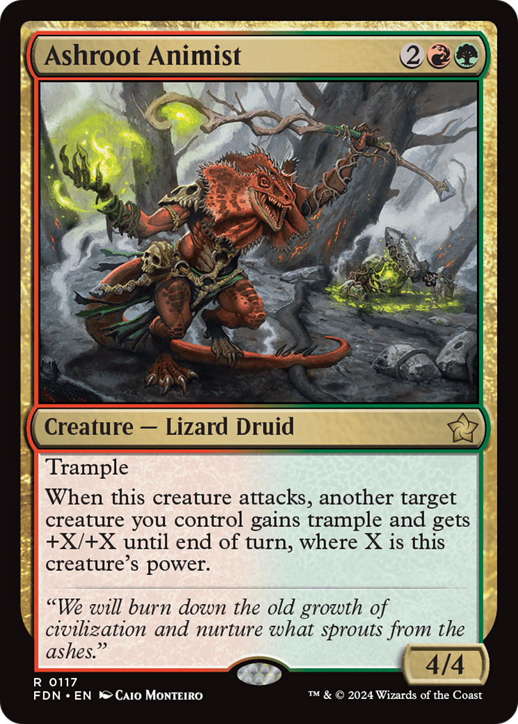 Ashroot Animist (117) Foil - Foundations