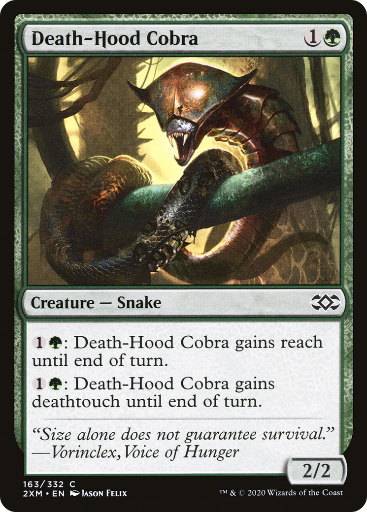 Death-Hood Cobra (163) Foil - Double Masters