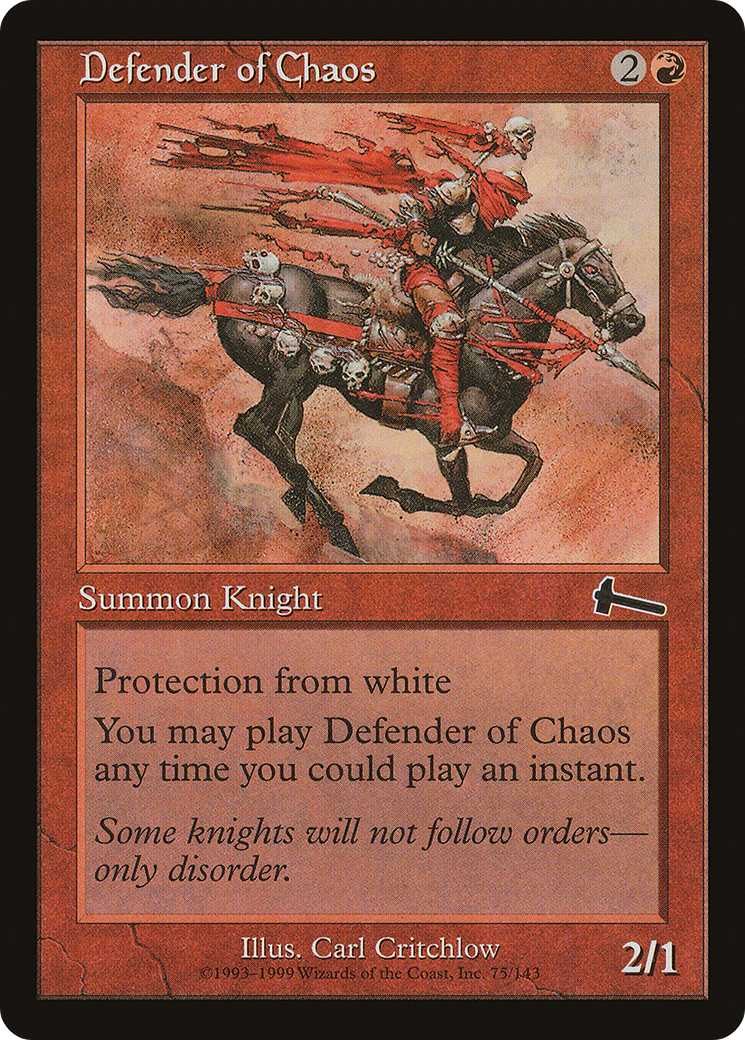 Defender of Chaos (075) Foil - Urza's Legacy