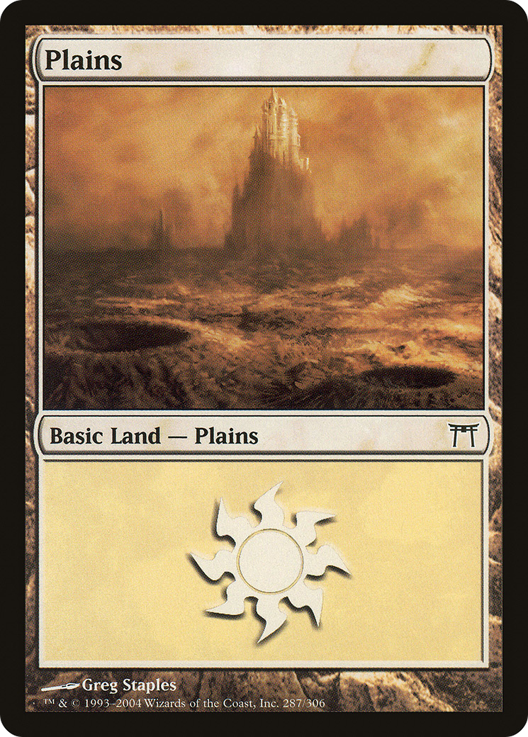 Plains (287) - Champions of Kamigawa