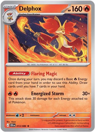 Delphox (13) Holofoil - Chaos Rising