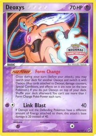 Deoxys (Regional Championships) (16) - League & Championship Cards