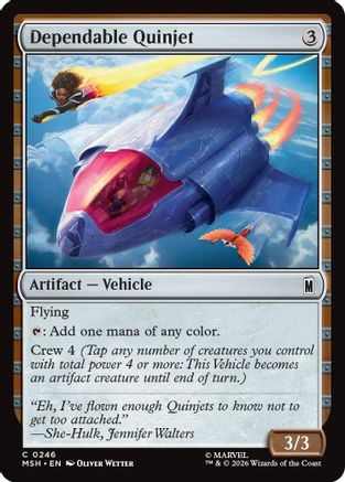 Dependable Quinjet (246) Foil - Marvel Super Heroes