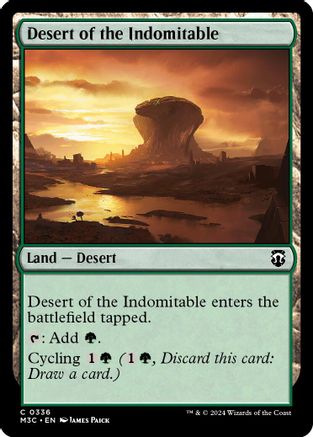 Desert of the Indomitable (336) Ripple Foil - Commander: Modern Horizons 3