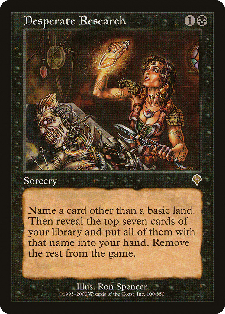Desperate Research (100) Foil - Invasion