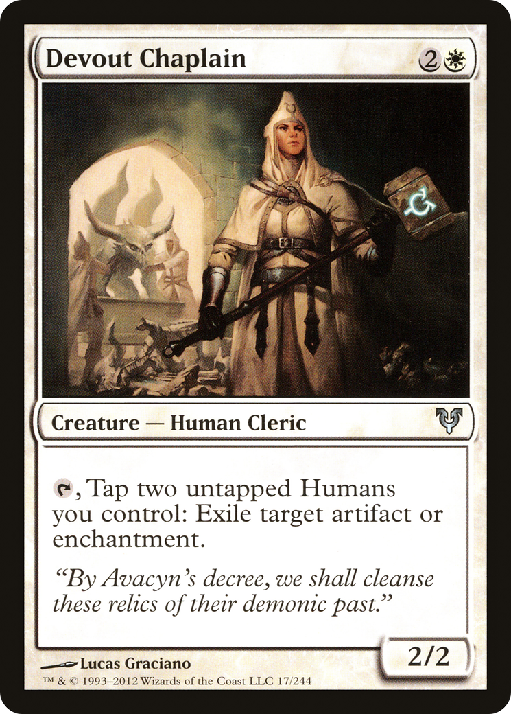 Devout Chaplain (017) Foil - Avacyn Restored