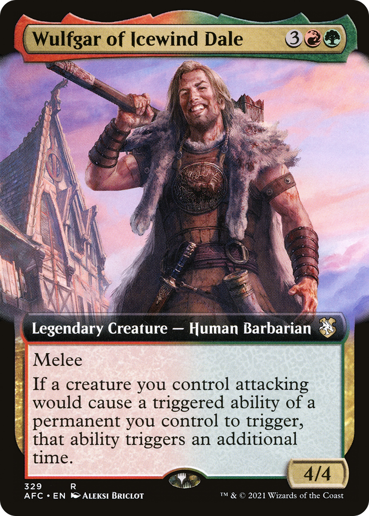 Wulfgar of Icewind Dale (Extended Art) (329) - Forgotten Realms Commander