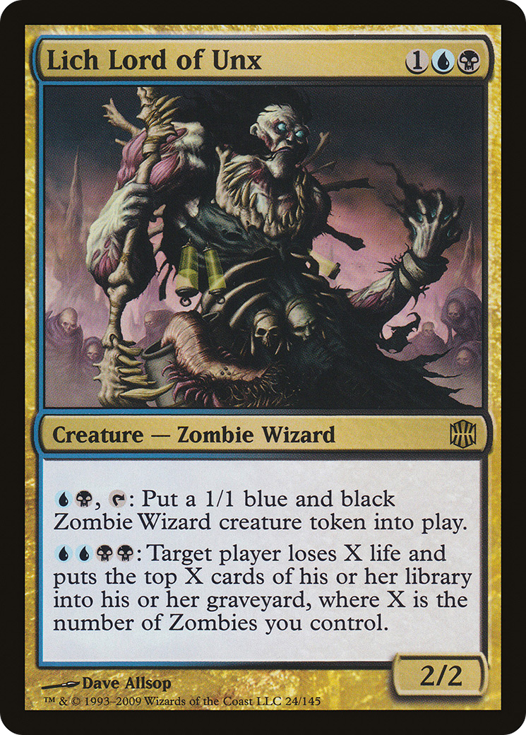 Lich Lord of Unx (024) Foil - Alara Reborn