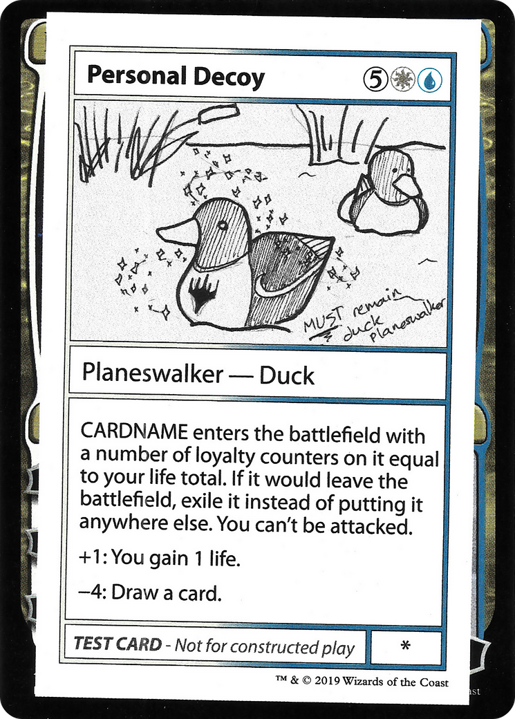 Personal Decoy (No PW Symbol) - Mystery Booster Playtest Cards 2021