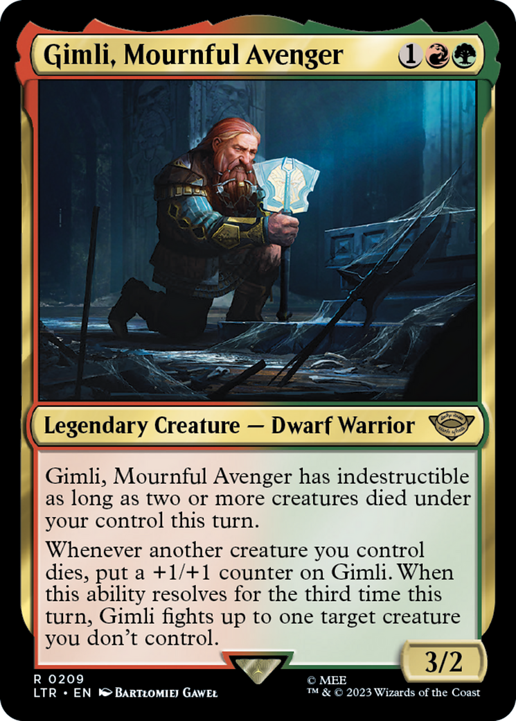 Gimli, Mournful Avenger (209) Foil - The Lord of the Rings: Tales of Middle-earth