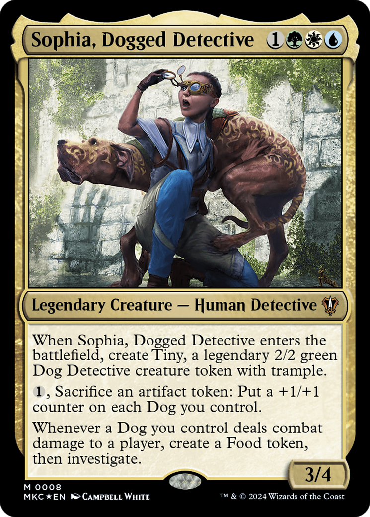 Sophia, Dogged Detective (008) Foil - Murders at Karlov Manor Commander