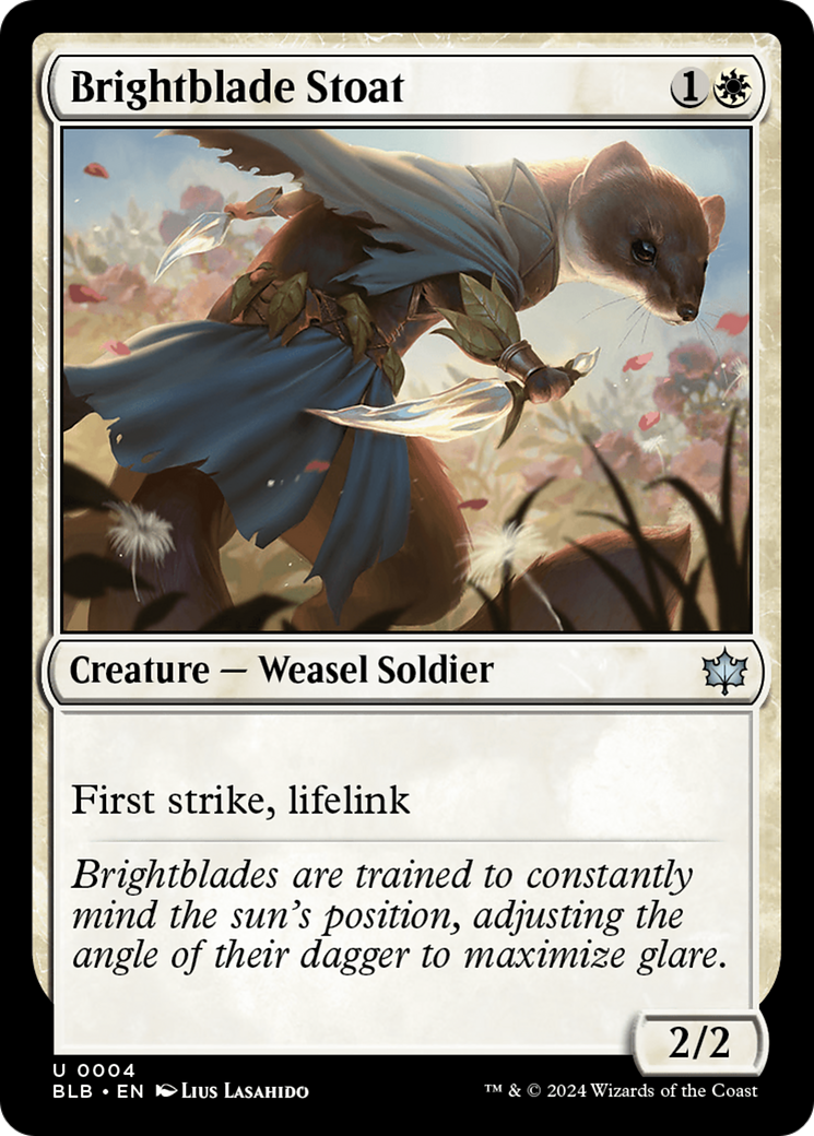 Brightblade Stoat (004) - Bloomburrow