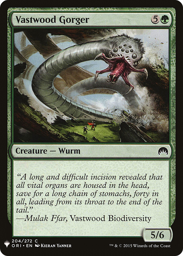 Vastwood Gorger (ORI-204) - The List