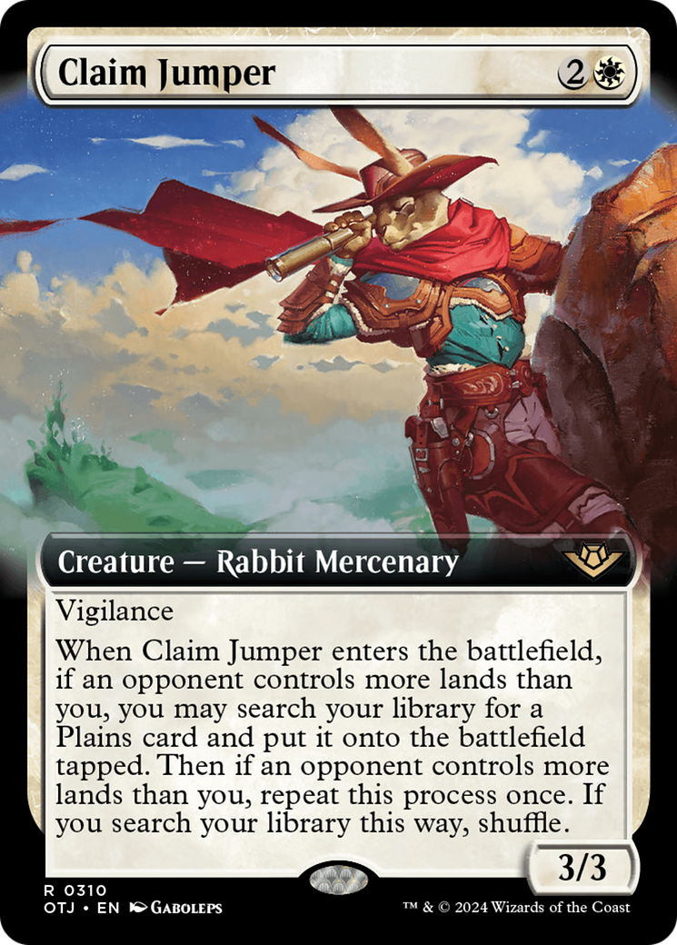Claim Jumper (Extended Art) (310) - Outlaws of Thunder Junction