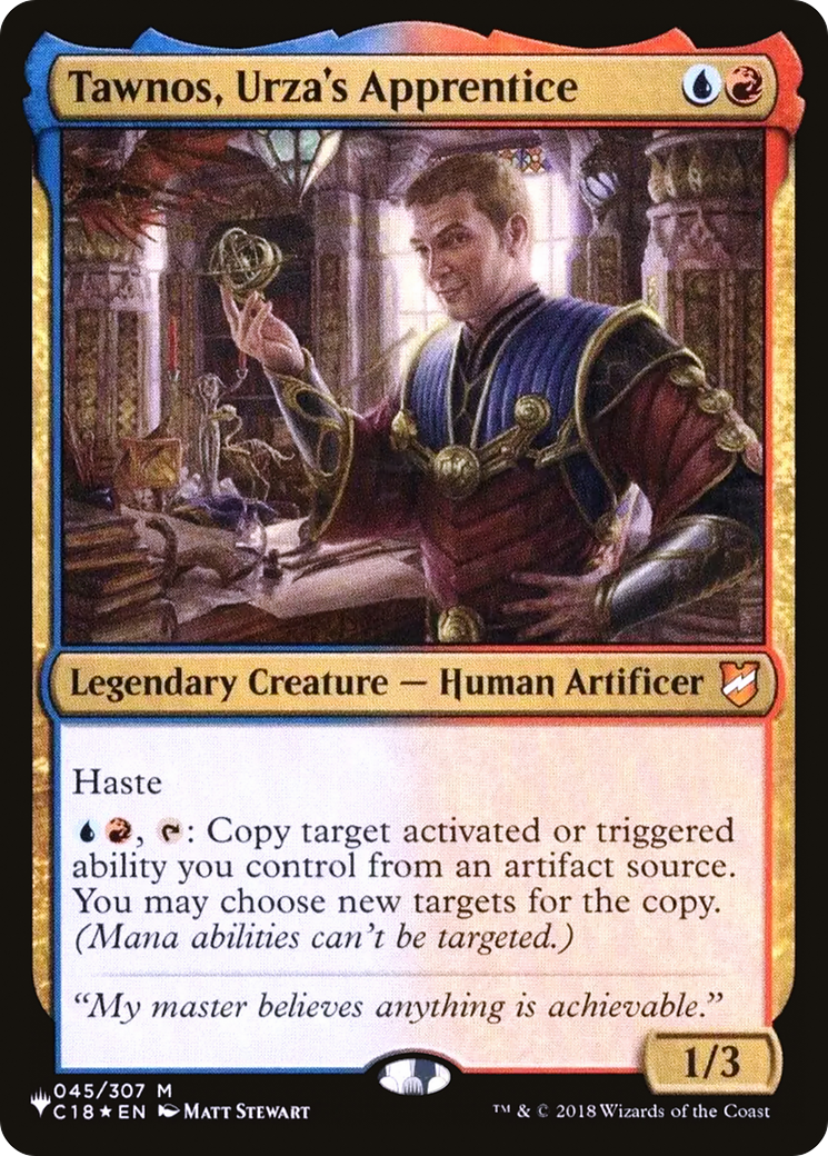 Tawnos, Urza's Apprentice (C18-45) - The List
