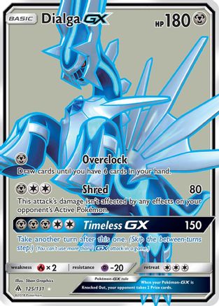 Dialga GX (Full Art) (125) Holofoil - Forbidden Light