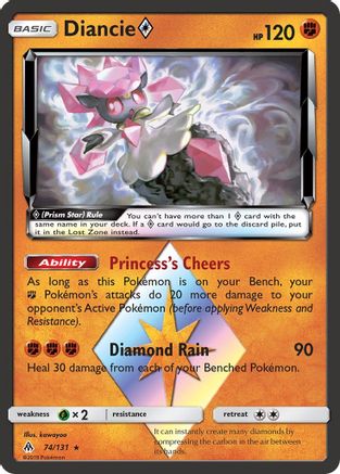 Diancie Prism Star (74) Holofoil - Forbidden Light