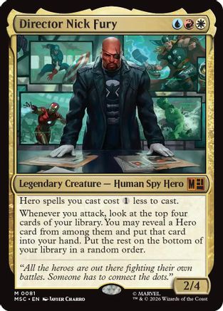 Director Nick Fury (081) - Commander: Marvel Super Heroes