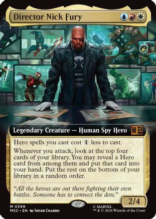 Director Nick Fury (Extended Art) (399) - Commander: Marvel Super Heroes