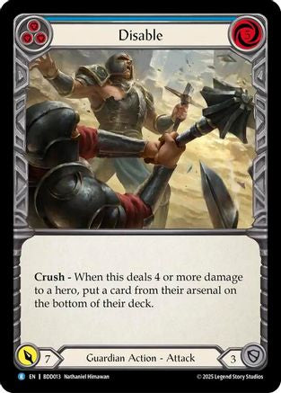 Disable (Blue) (BDD013) - Bravo Demo Deck
