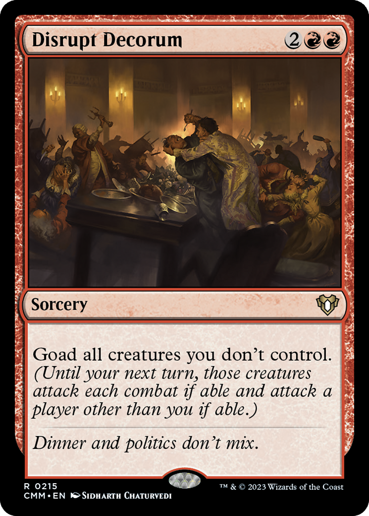 Disrupt Decorum (215) - Commander Masters