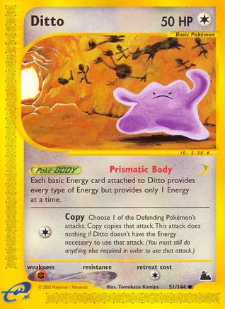 Ditto (51) Reverse Holofoil - Skyridge
