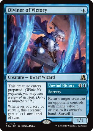 Diviner of Victory // Unwind History (028) Foil - Reality Fracture