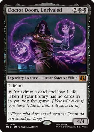 Doctor Doom, Unrivaled (654) Foil - Commander: Marvel Super Heroes