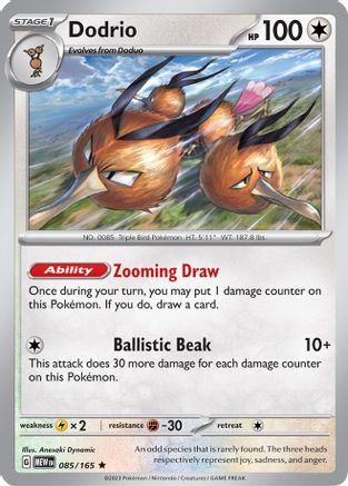 Dodrio (85) Reverse Holofoil - 151