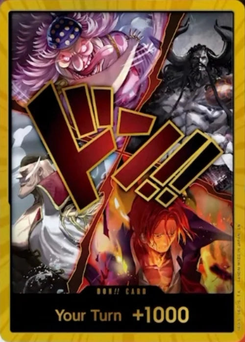 DON!! Card (Alternate Art) (The Four Emperors) (Gold) Foil - OP17