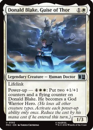 Donald Blake, Guise of Thor (592) Foil - Commander: Marvel Super Heroes